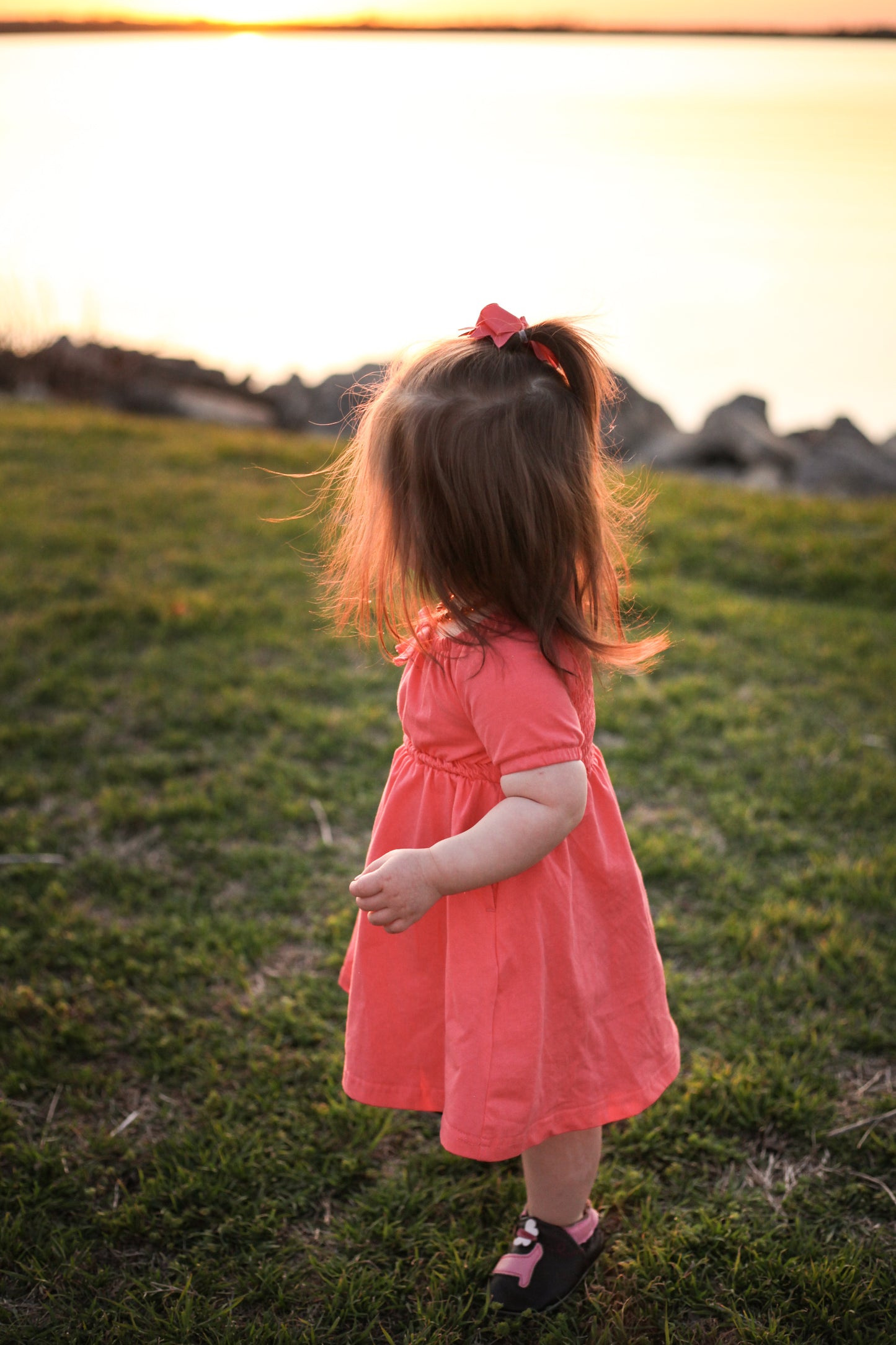 Classic Coral ~ Mini Folklore Dress