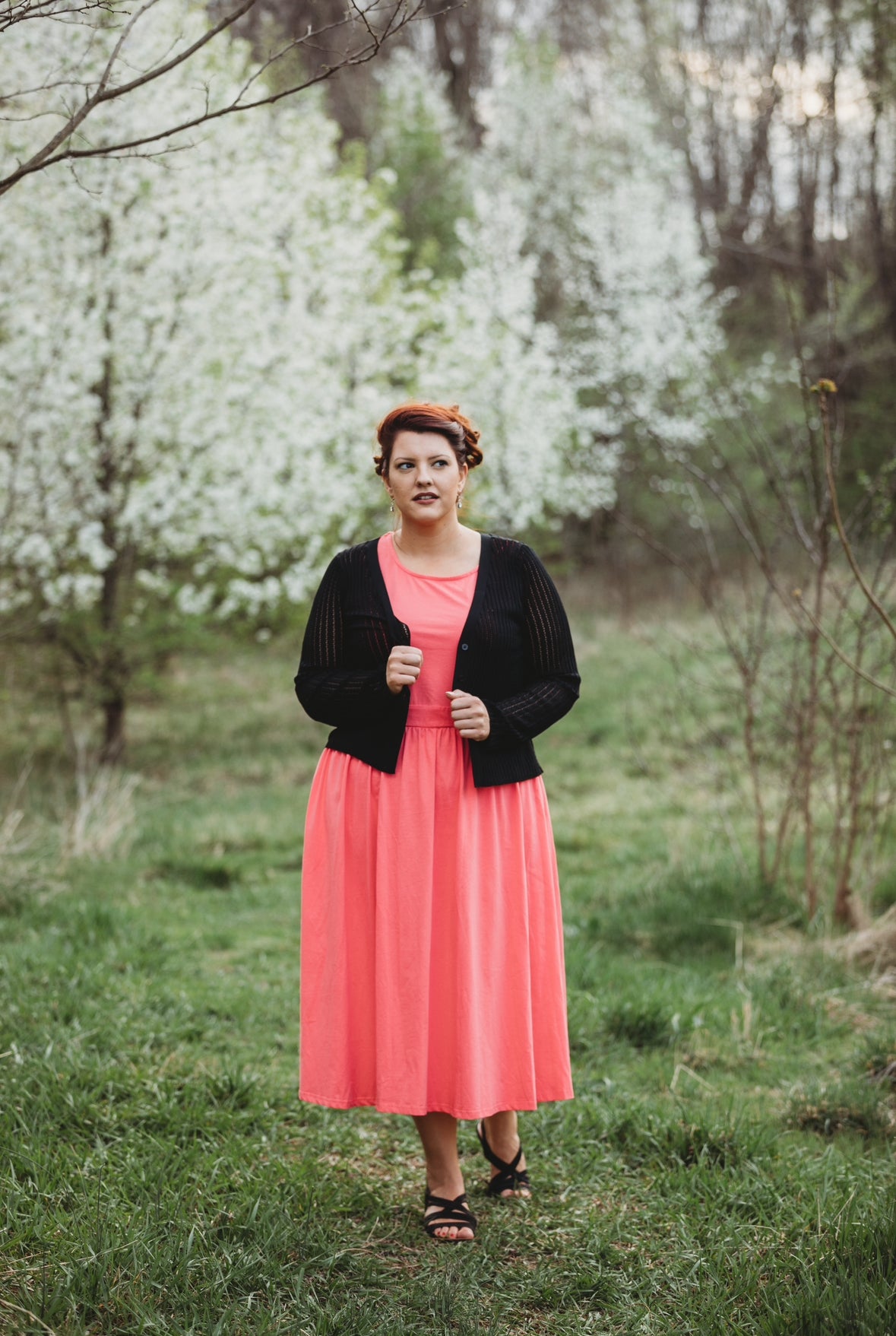 Classic Coral ~ Homesteader Dress