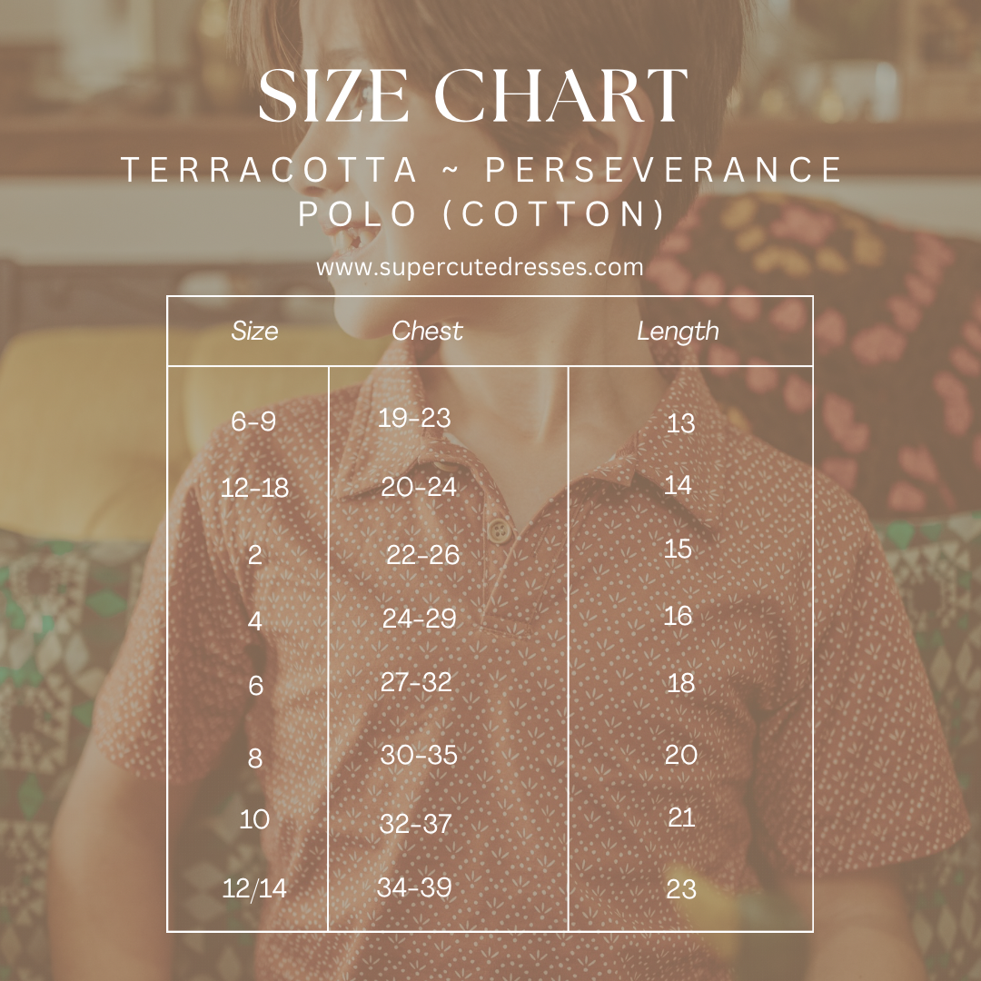 Terracotta ~ Perseverance Polo