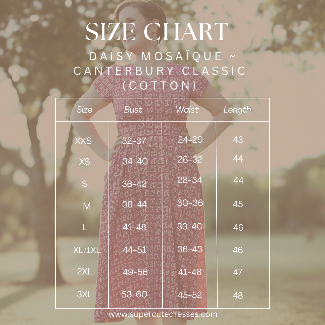 Daisy Mosaïque ~ Canterbury Classic Dress