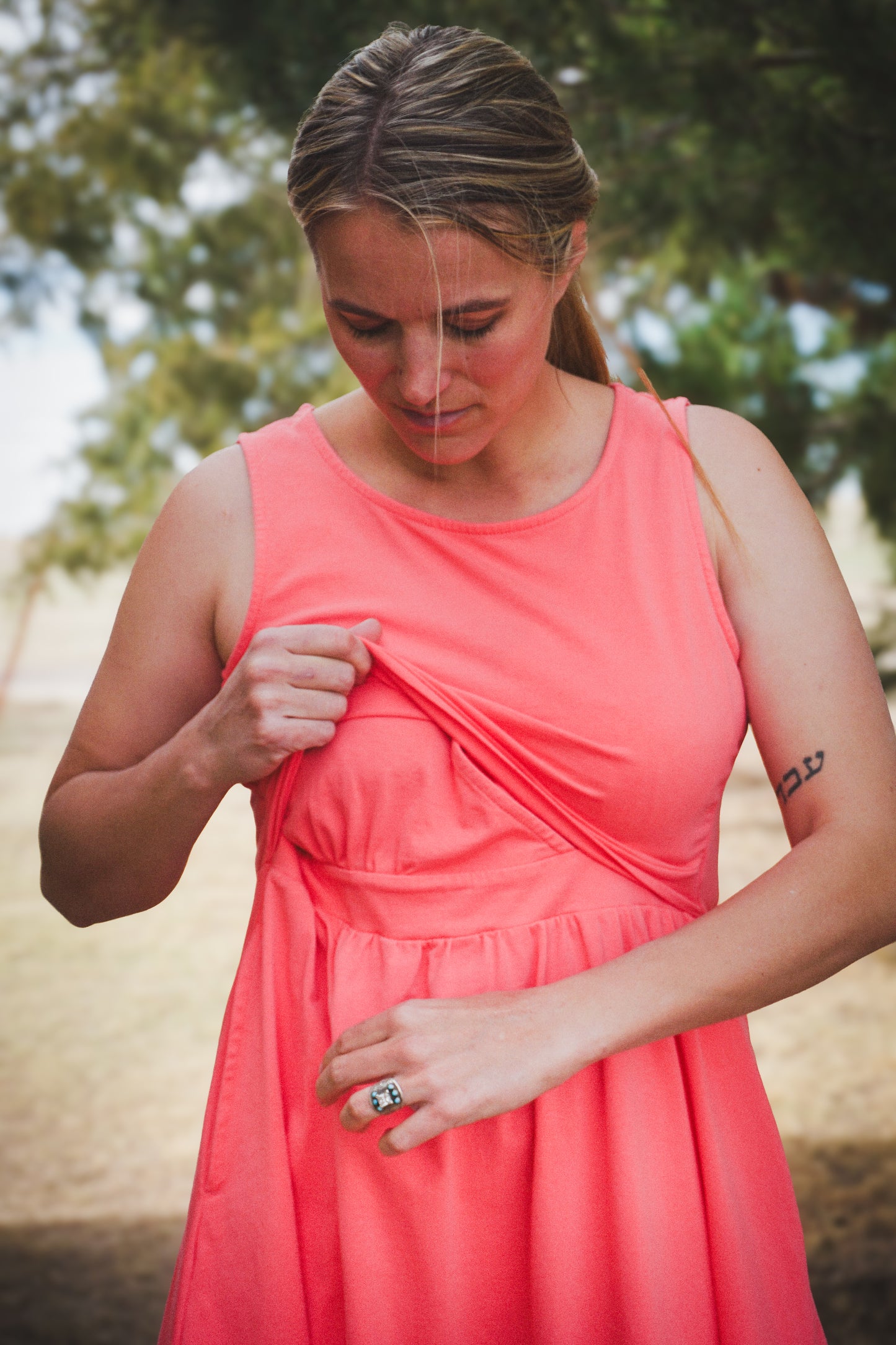 Classic Coral ~ Homesteader Dress