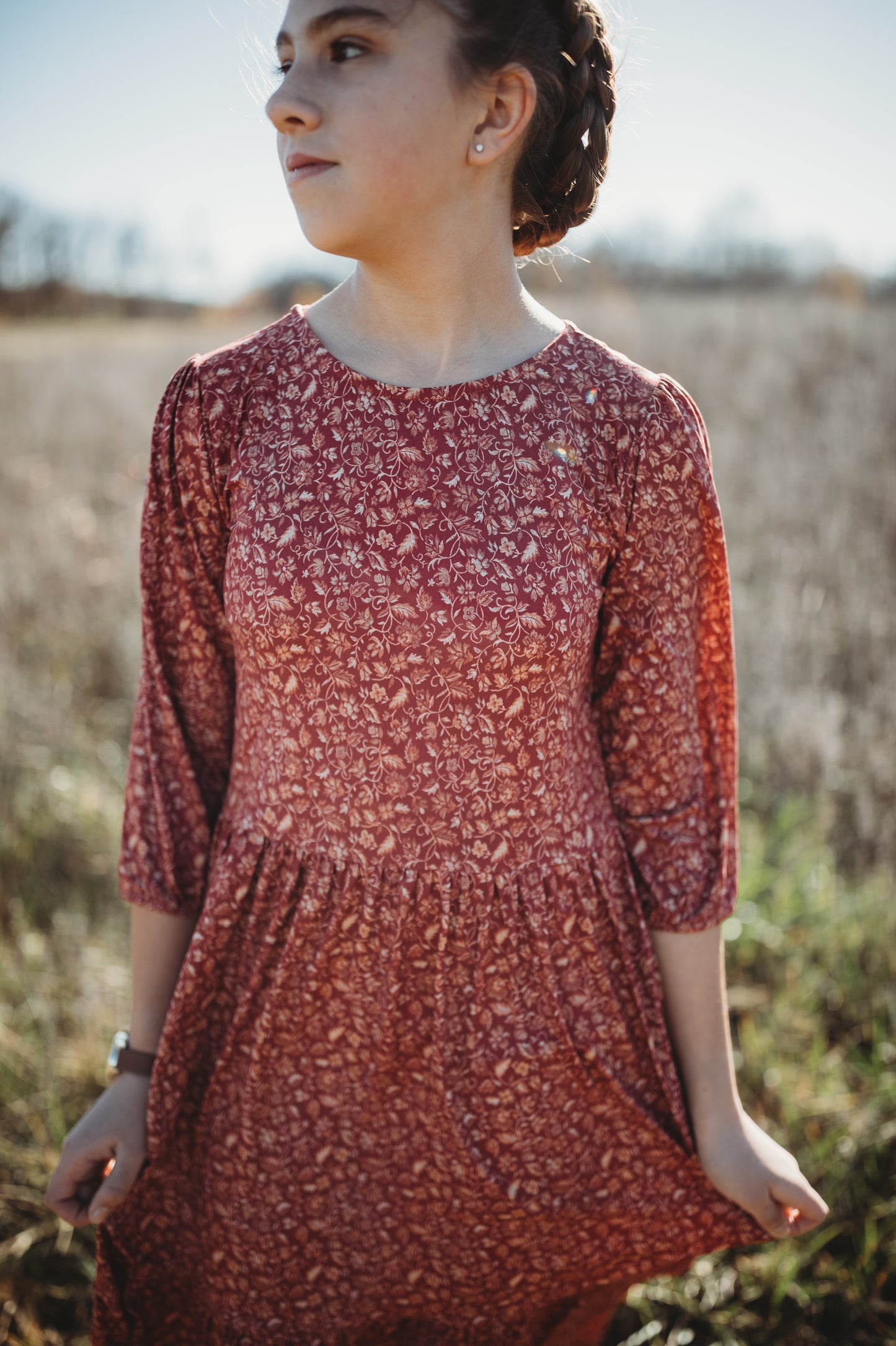 Crimson Ember ~ Novella Dress