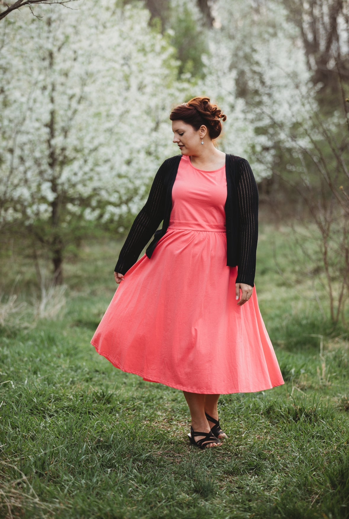 Classic Coral ~ Homesteader Dress