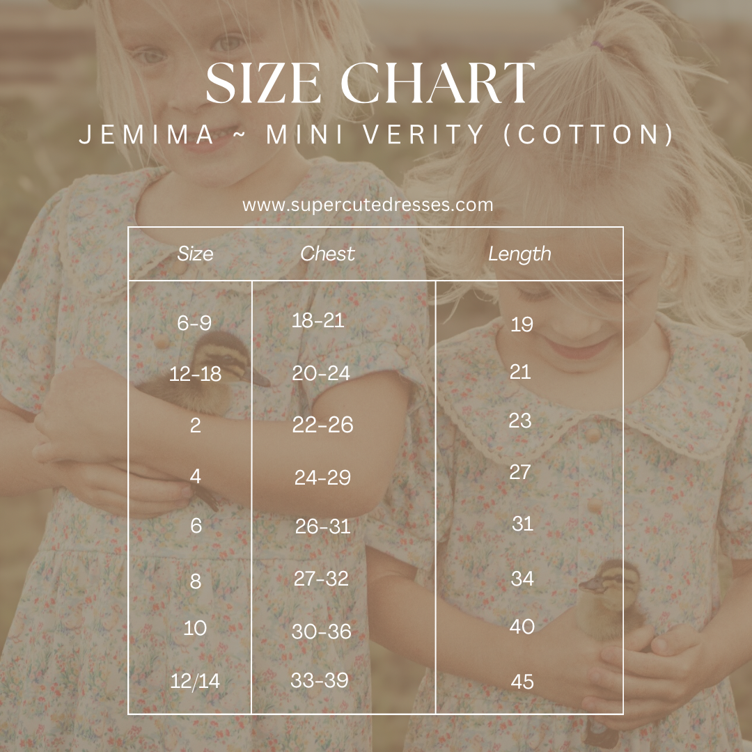 Jemima ~ Mini Verity Dress