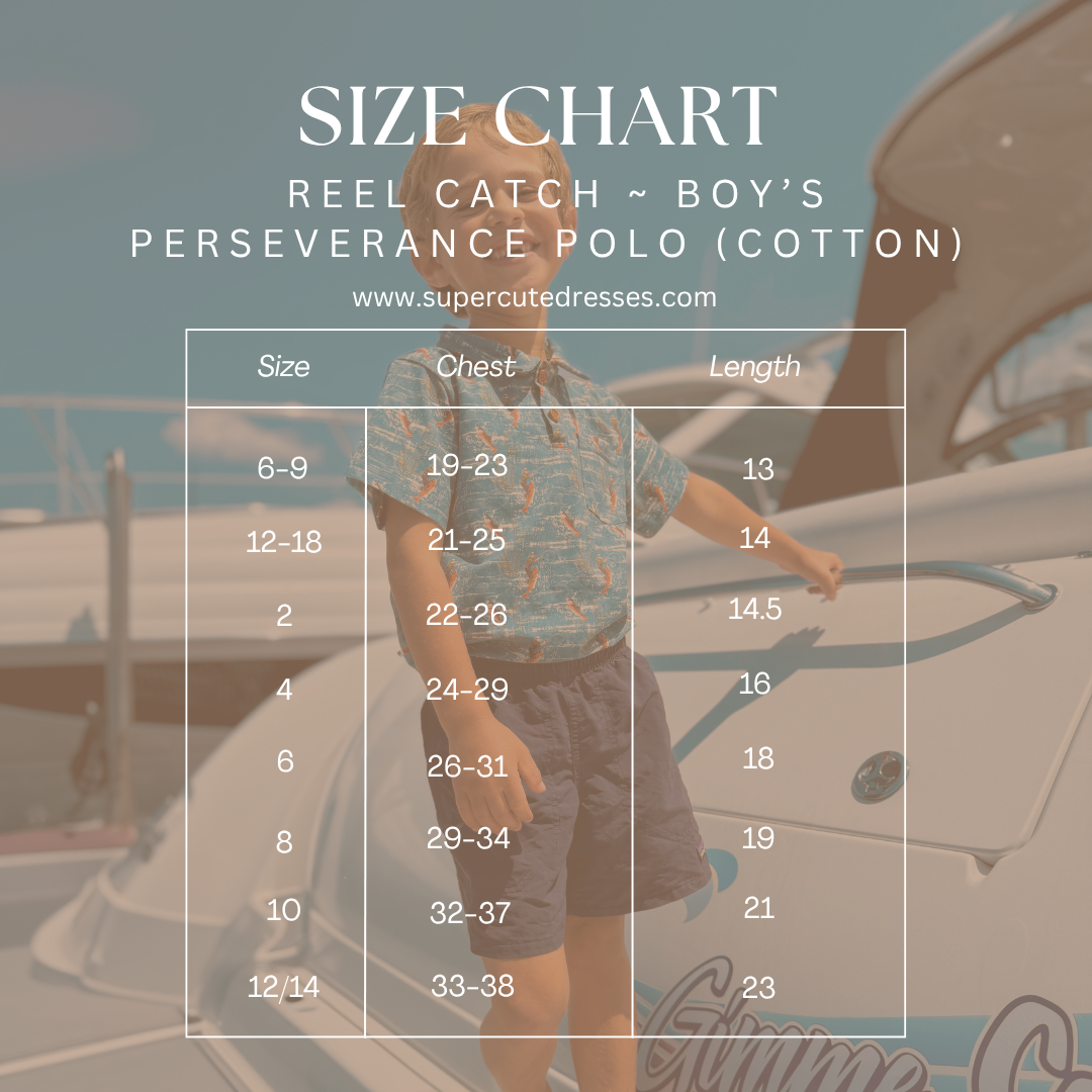 Reel Catch ~ Boy’s Perseverance Polo