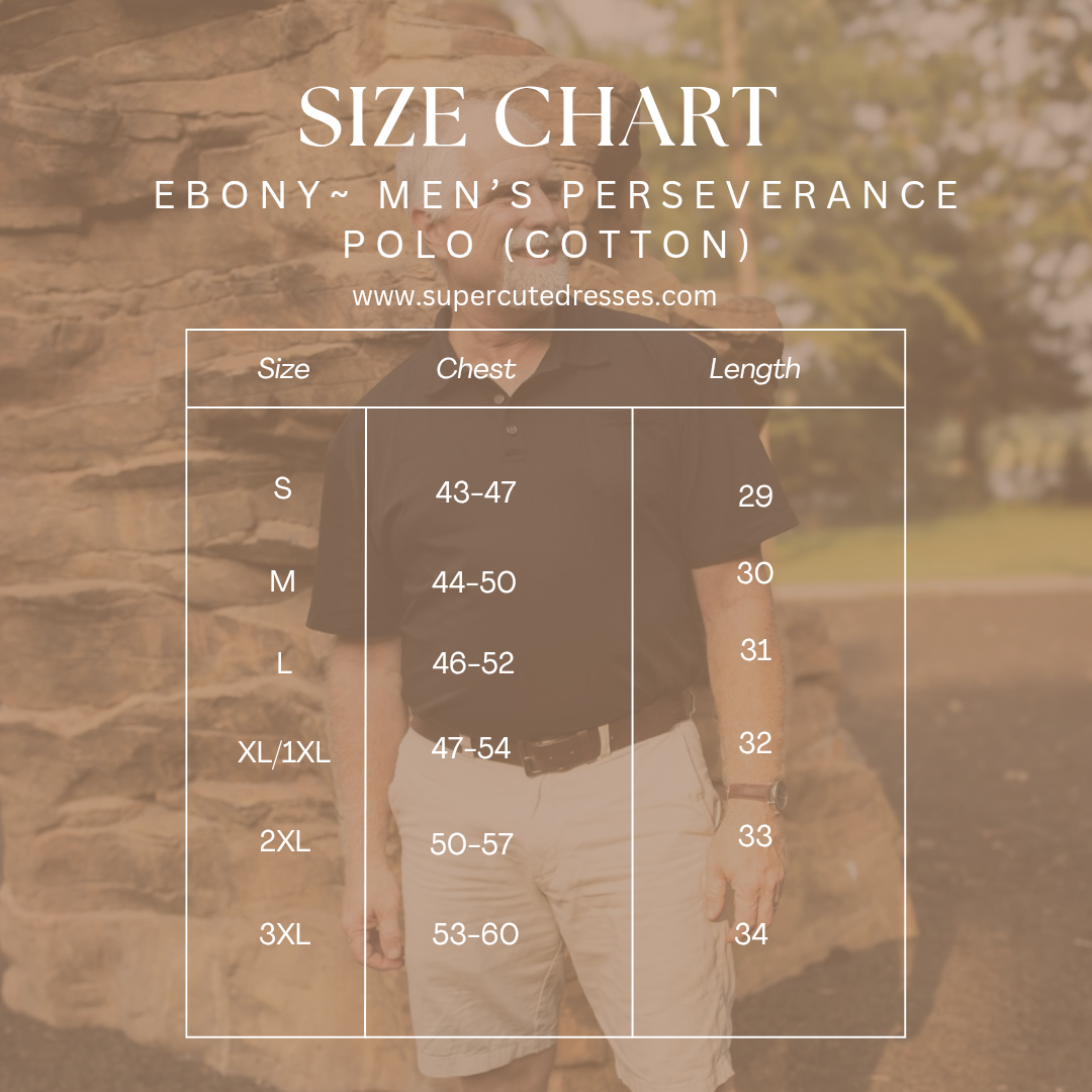 Ebony ~ Men’s Perseverance Polo