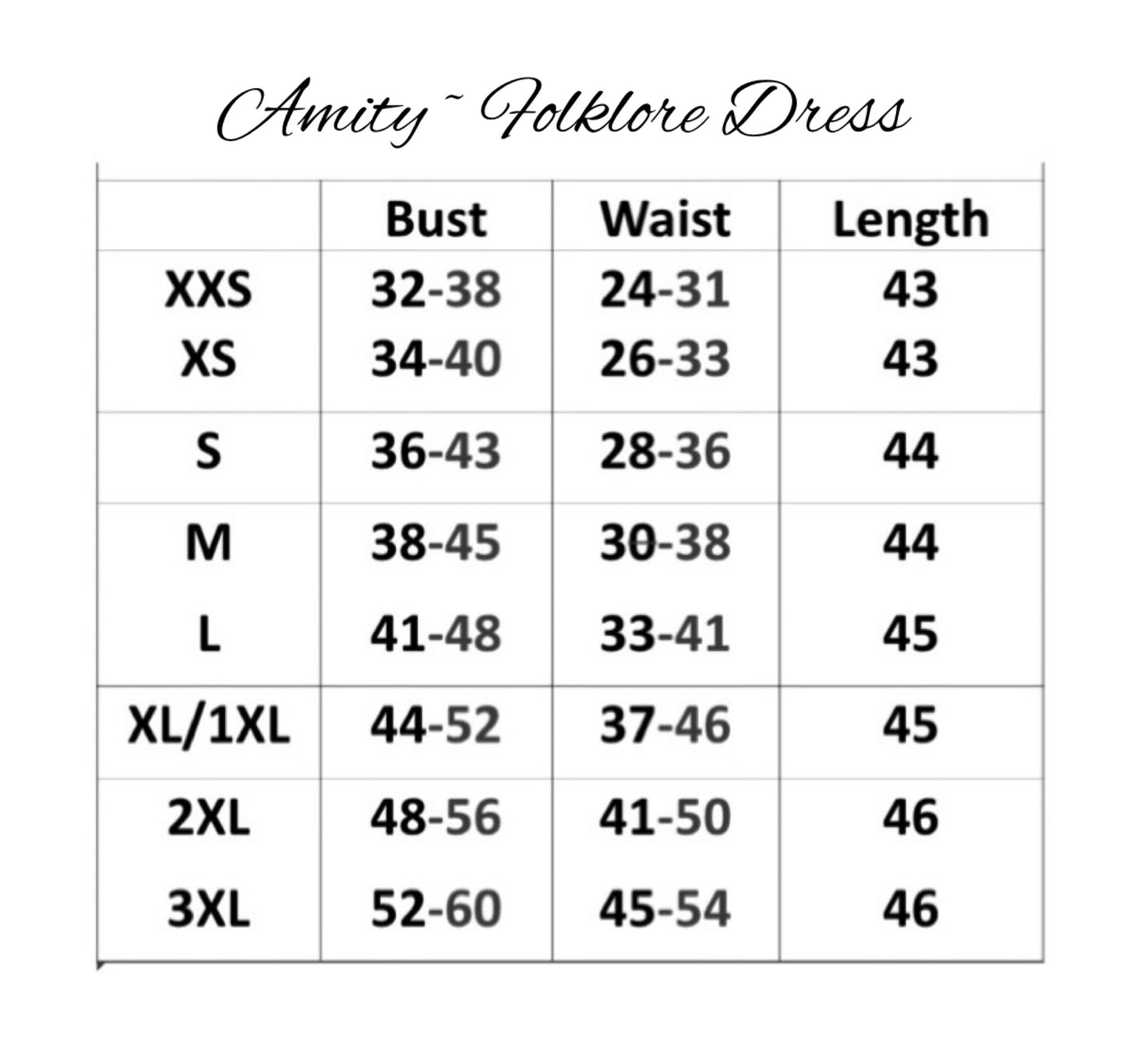 Amity ~ Folklore Dress