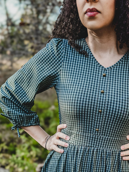 Spruce Gingham ~ Hinterland Dress
