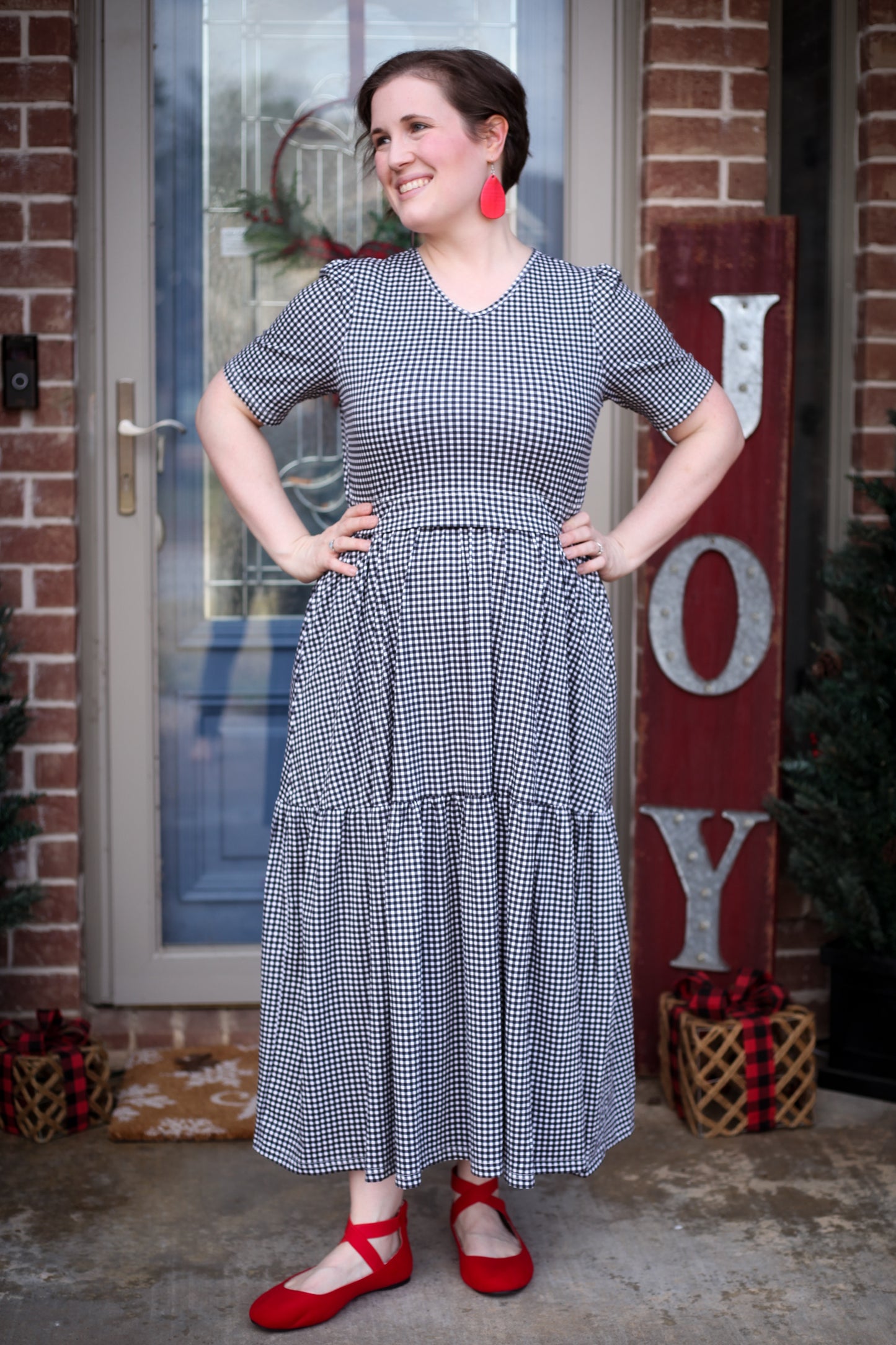 Graphite Gingham ~ Storybook Dress