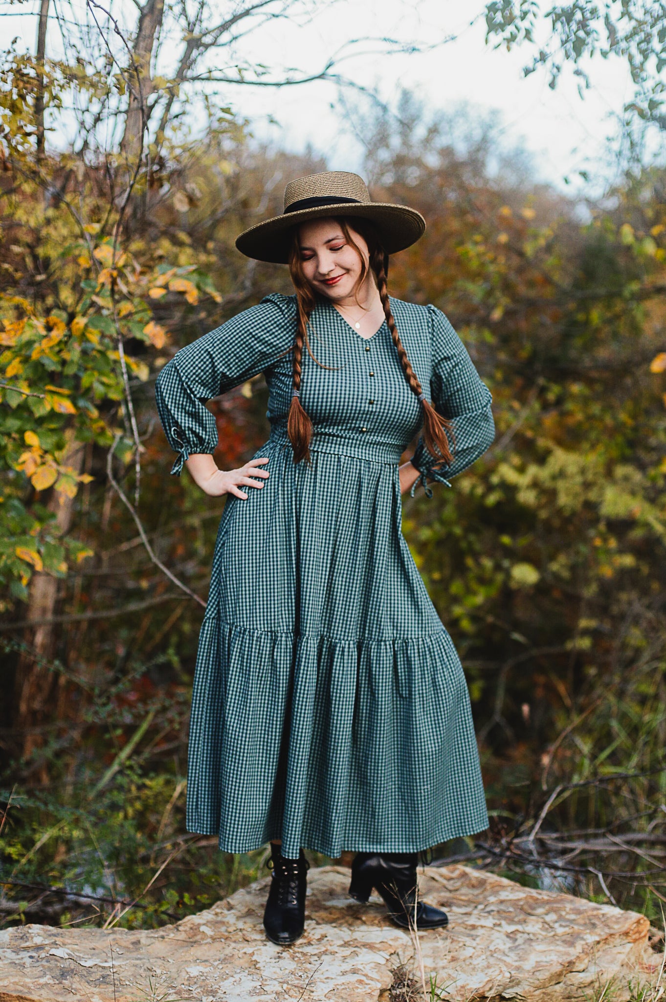 Spruce Gingham ~ Hinterland Dress