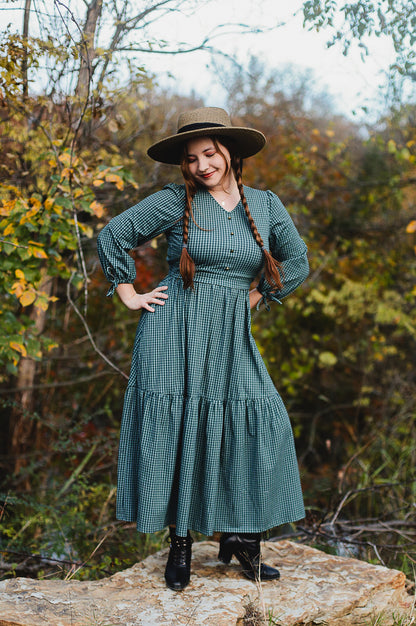 Spruce Gingham ~ Hinterland Dress