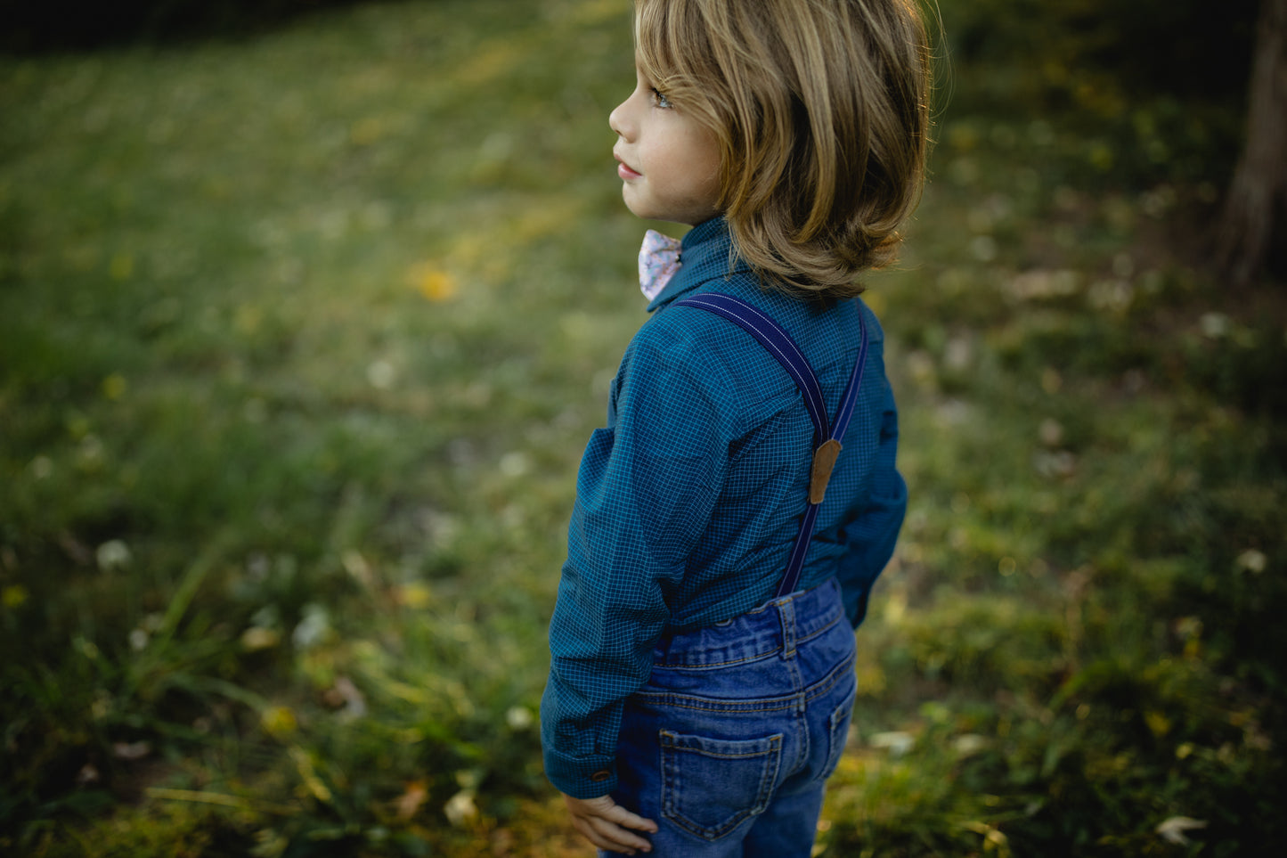 Indigo Lattice ~ Boy’s Brave Button-up