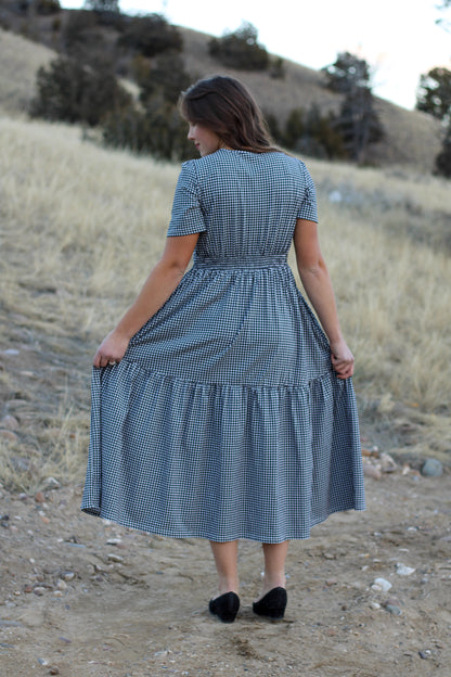 Graphite Gingham ~ Storybook Dress