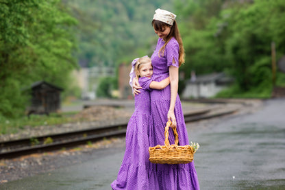 Morning Glory Gingham ~ Nightingale Dress