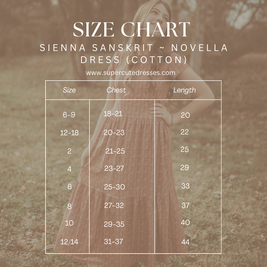 Sienna Sanskrit ~ Novella Dress