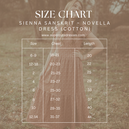 Sienna Sanskrit ~ Novella Dress