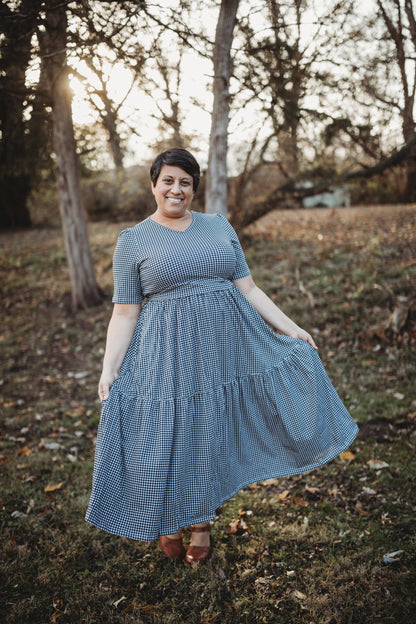 Graphite Gingham ~ Storybook Dress