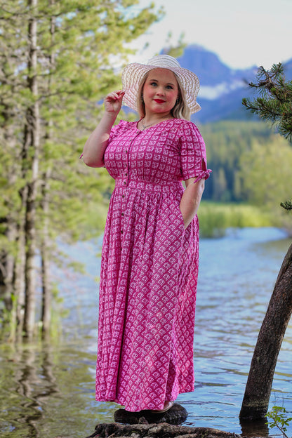 Daisy Mosaïque ~ Hearthside Dress — Cotton Spandex