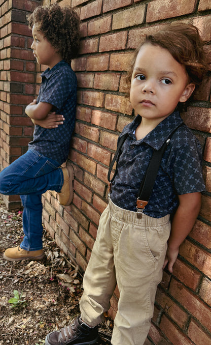 Carbon Blue ~ Boy’s Perseverance Polo