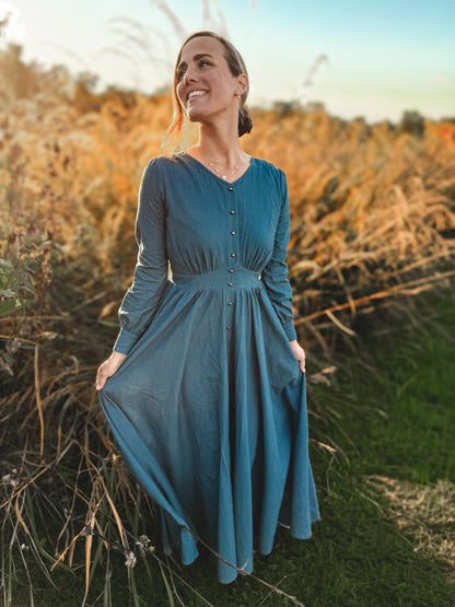 Indigo Lattice ~ Hearthside Maxi