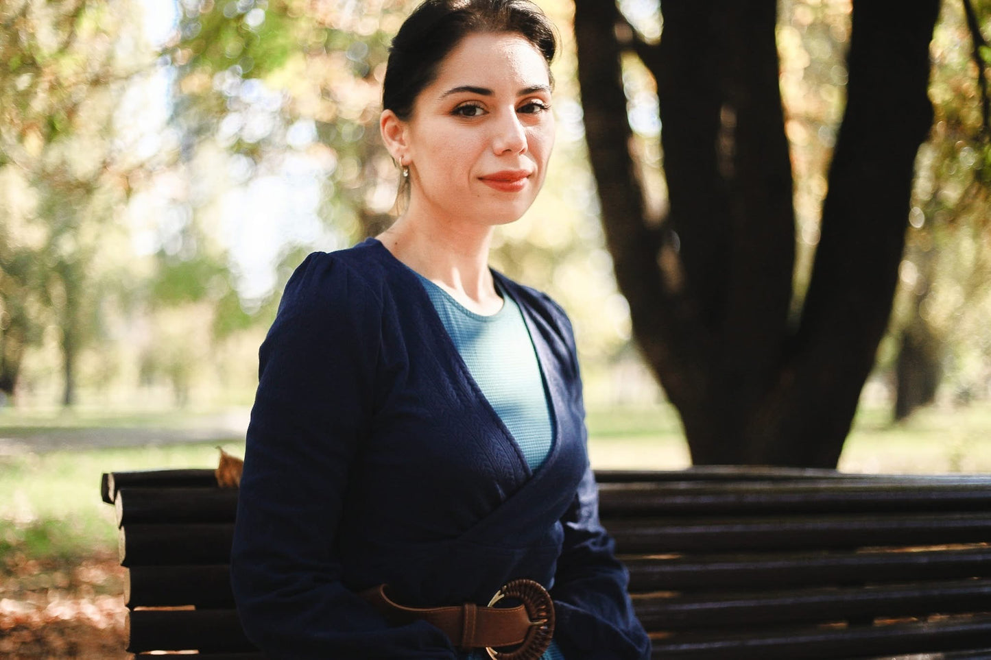 Indigo Lattice ~ Faye Dress