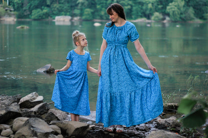 Scripted Azure ~ Mini Everyday Dress