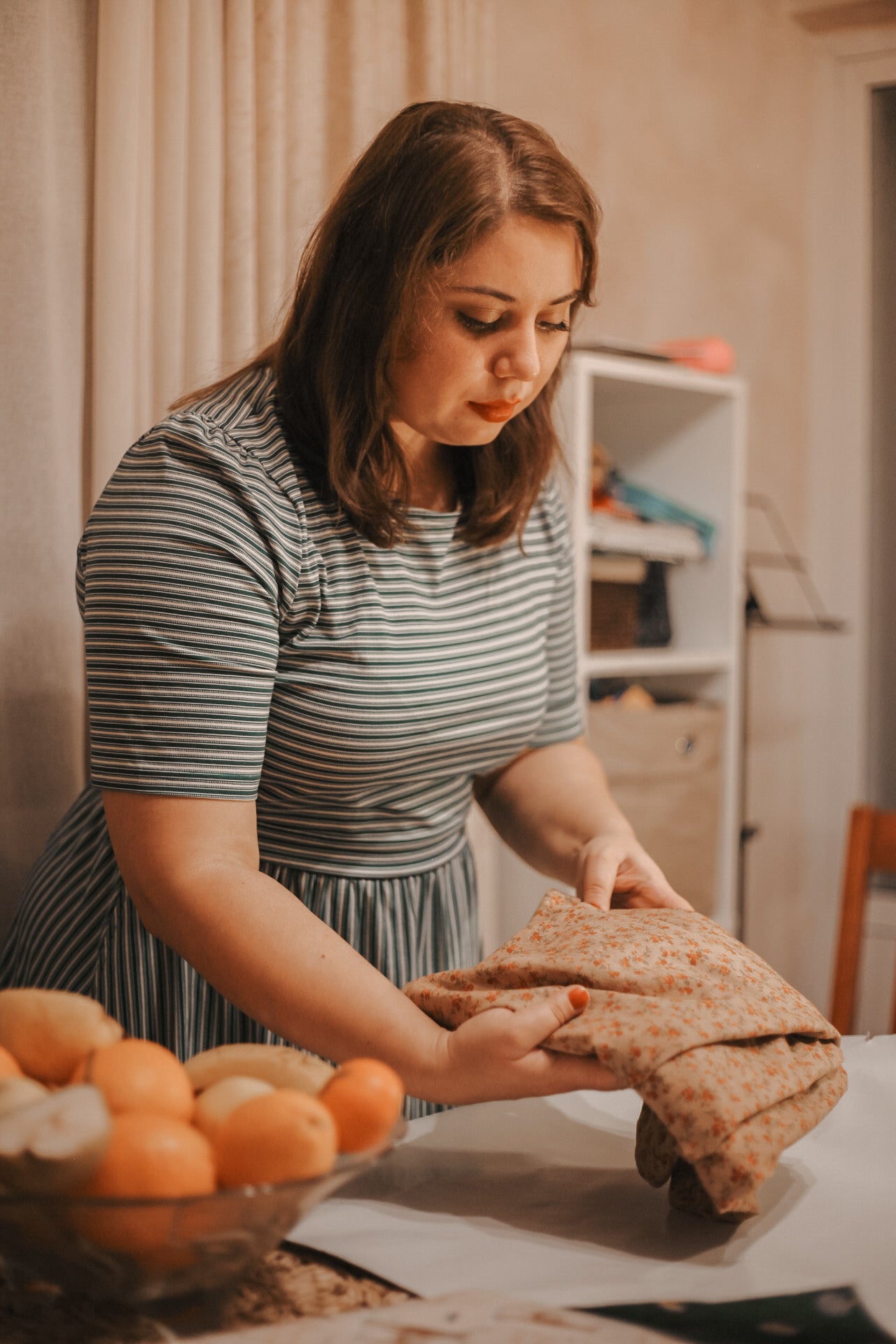 Yuletide Pinstripes ~ Everyday Dress