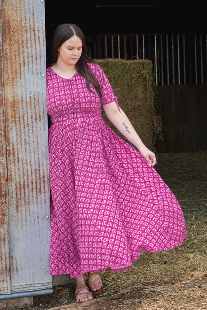 Daisy Mosaïque ~ Hearthside Dress — Cotton Spandex