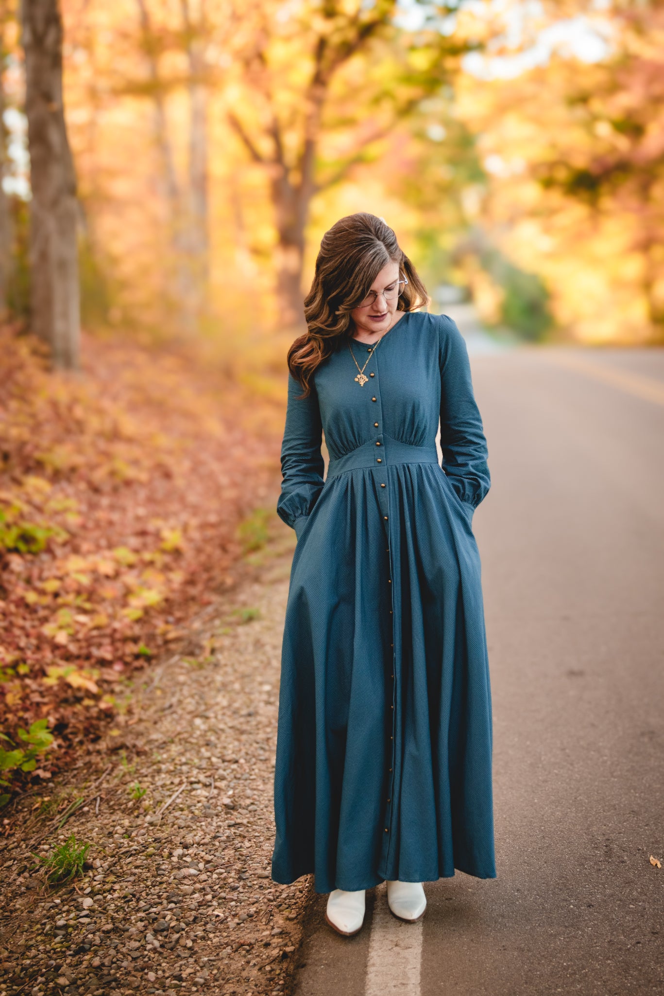 Indigo Lattice ~ Hearthside Maxi