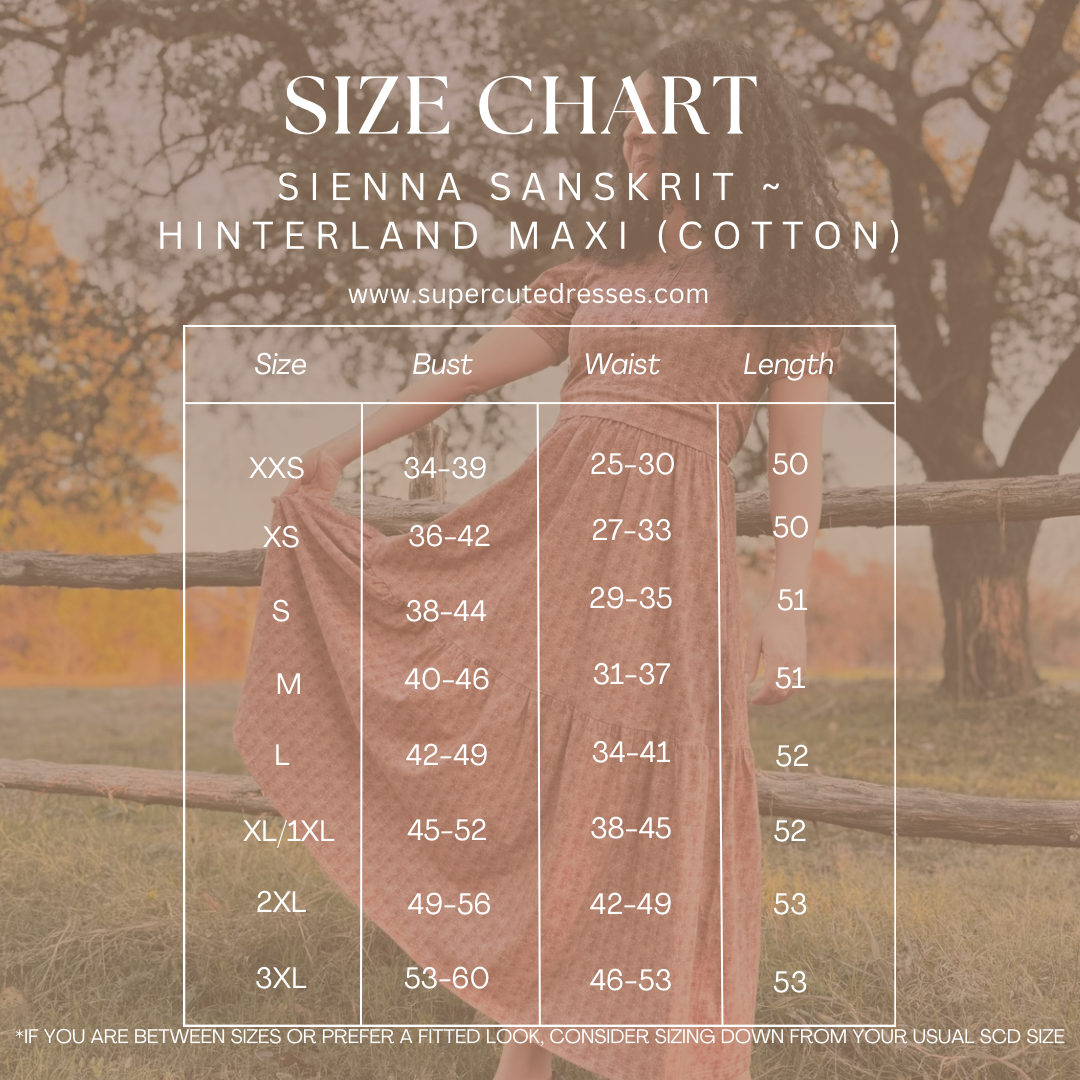 Sienna Sanskrit ~ Hinterland Maxi