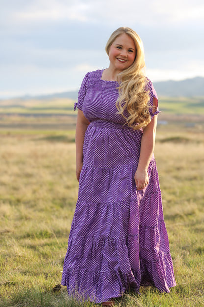 Morning Glory Gingham ~ Nightingale Dress