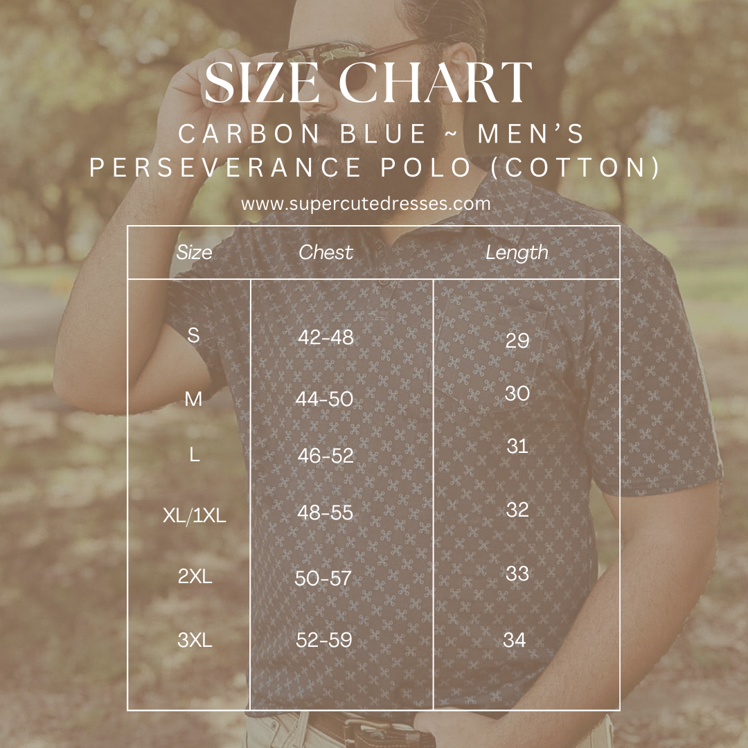 Carbon Blue ~ Men’s Perseverance Polo