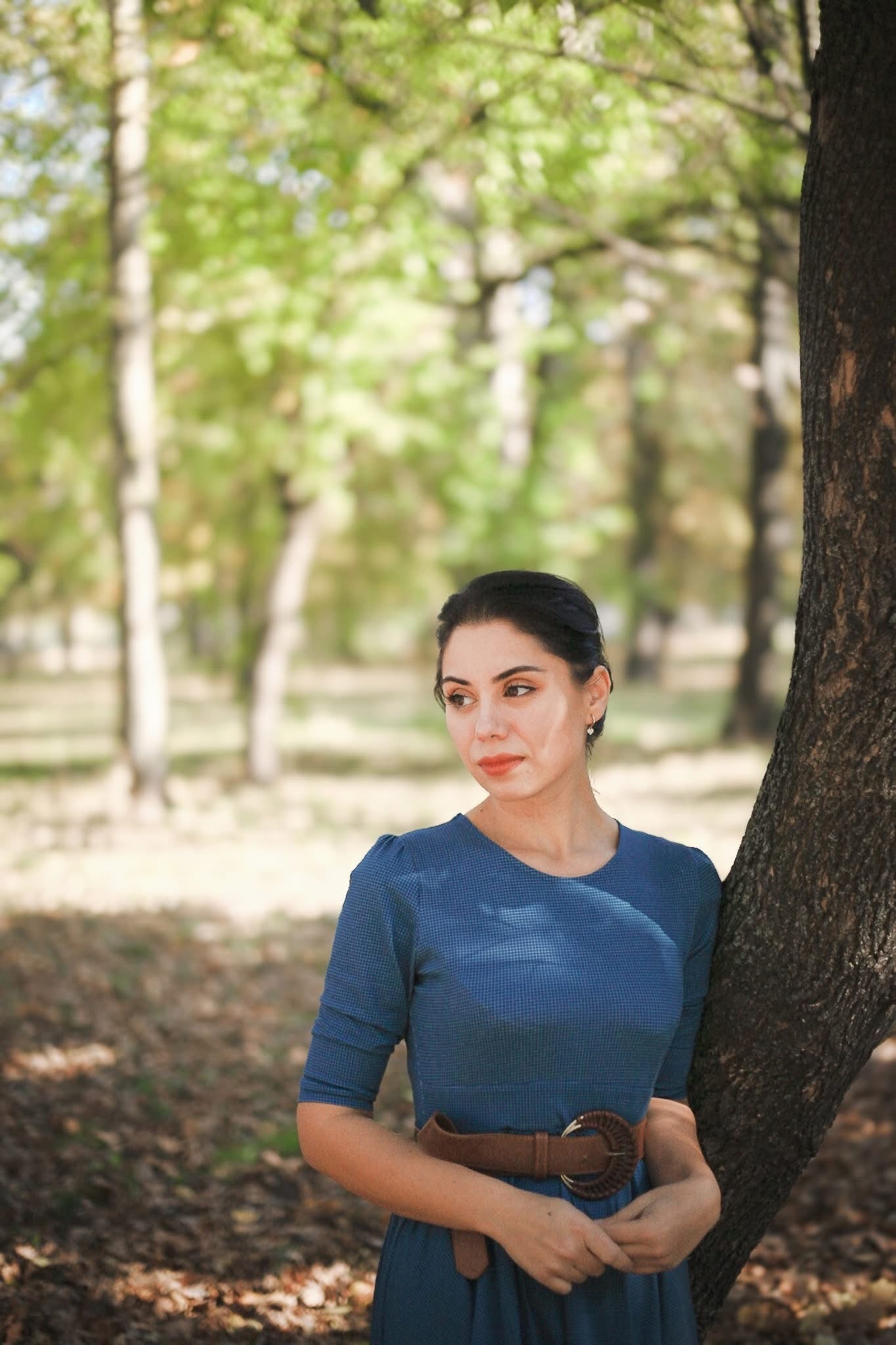 Indigo Lattice ~ Faye Dress