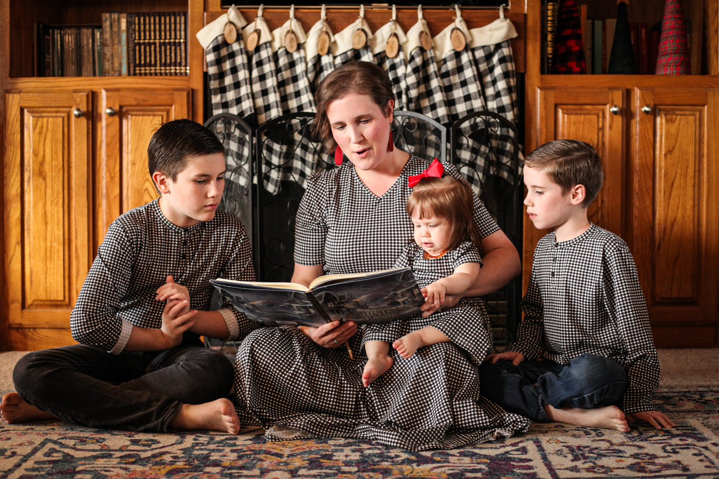 Graphite Gingham ~ Storybook Dress