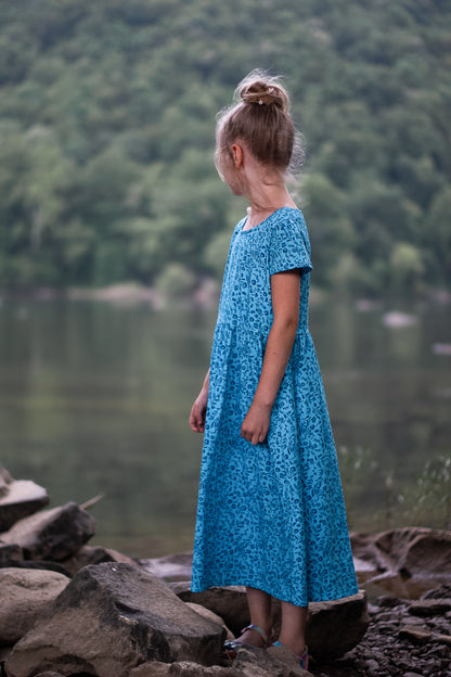 Scripted Azure ~ Mini Everyday Dress