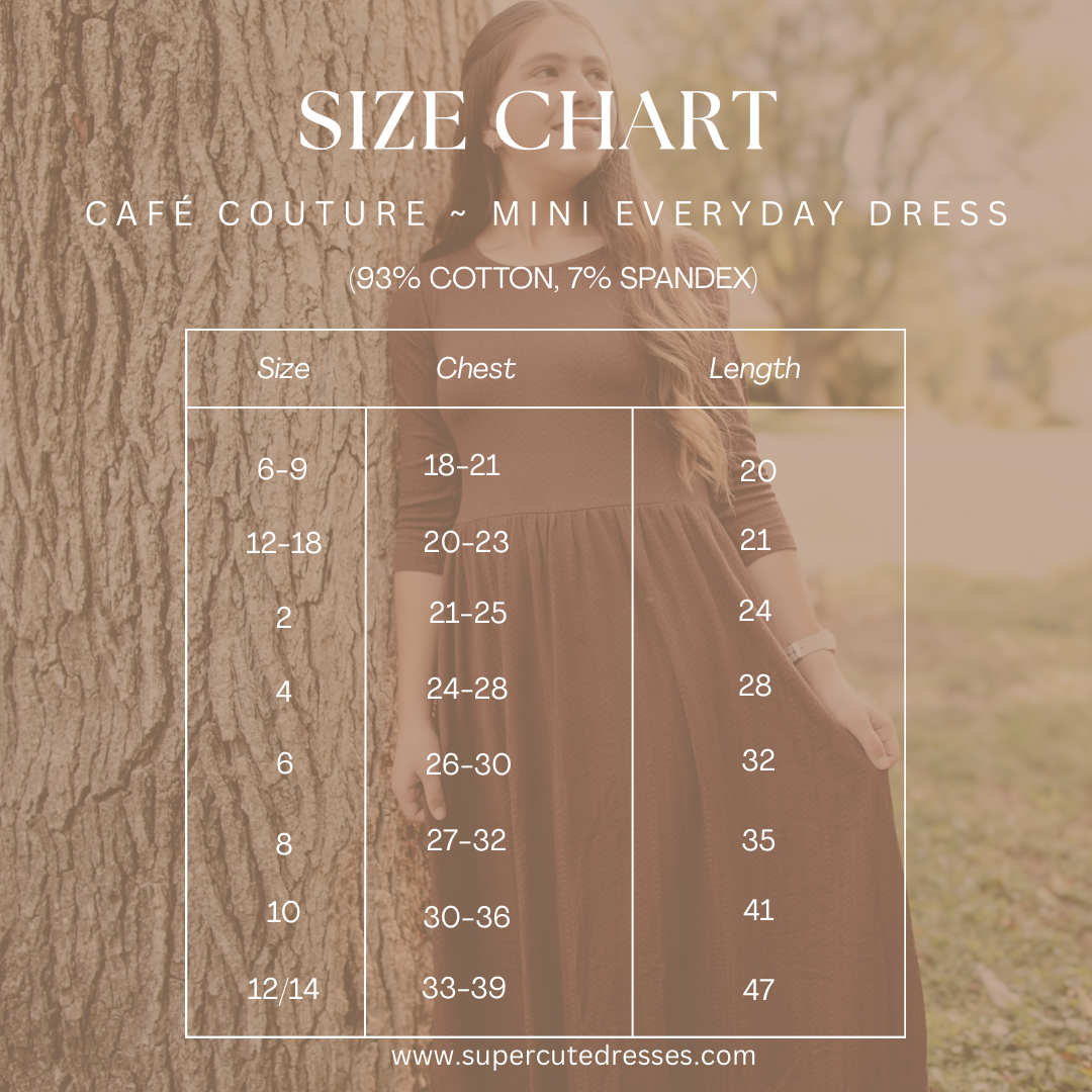 Café Couture ~ Mini Everyday Dress
