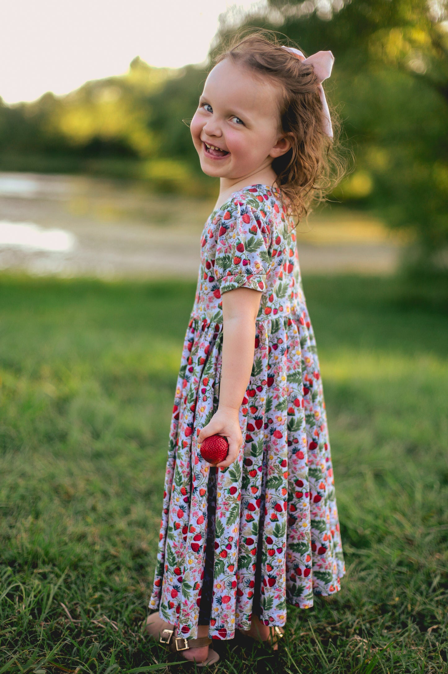 Strawberry Serenity ~ Mini Sweetheart Dress