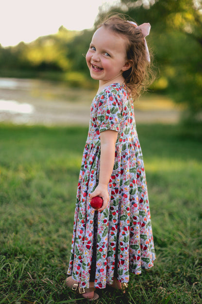 Strawberry Serenity ~ Mini Sweetheart Dress