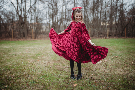 Ruby Regalia ~ Fairy-twirl Dress