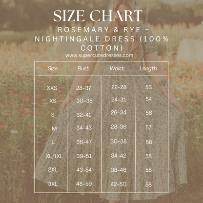 Rosemary & Rye ~ Nightingale Dress