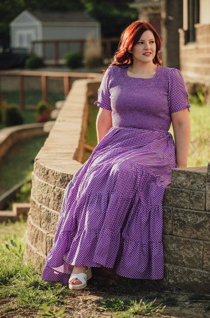Morning Glory Gingham ~ Nightingale Dress