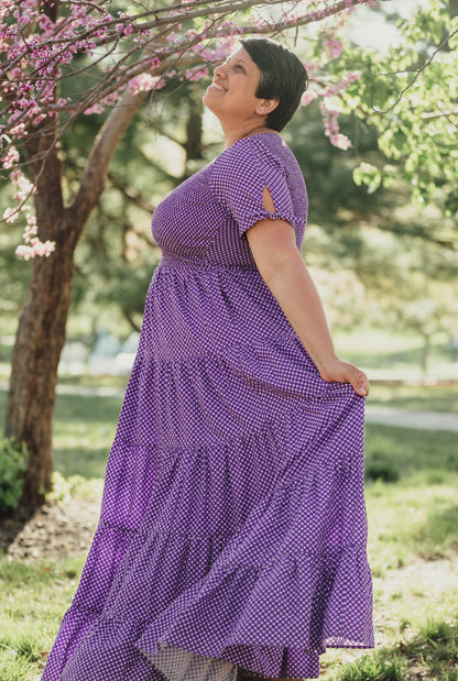 Morning Glory Gingham ~ Nightingale Dress