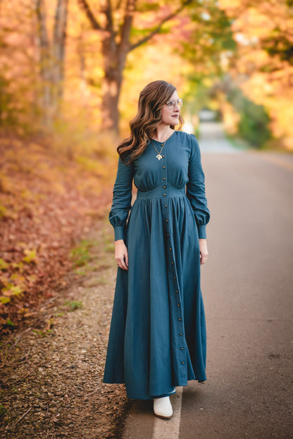 Indigo Lattice ~ Hearthside Maxi