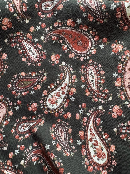 woman wearing a modest nursing floral dress