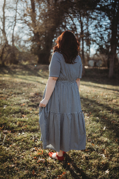 Graphite Gingham ~ Storybook Dress