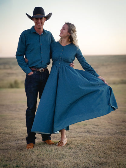 Indigo Lattice ~ Hearthside Maxi