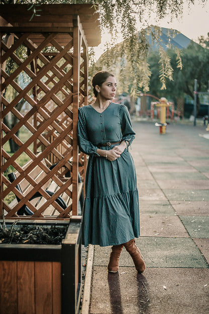 Spruce Gingham ~ Hinterland Dress
