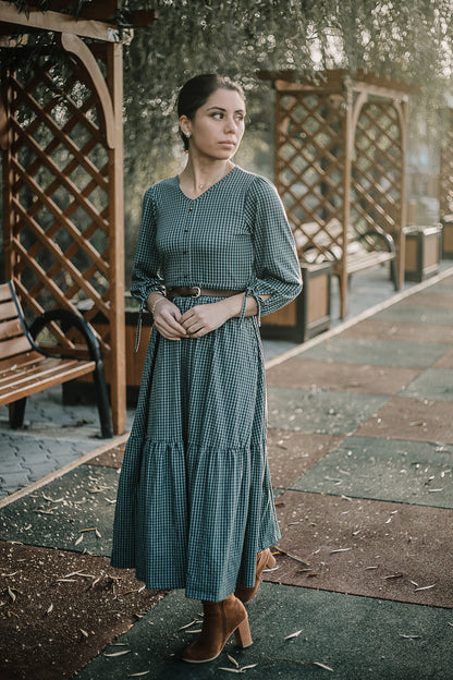 Spruce Gingham ~ Hinterland Dress