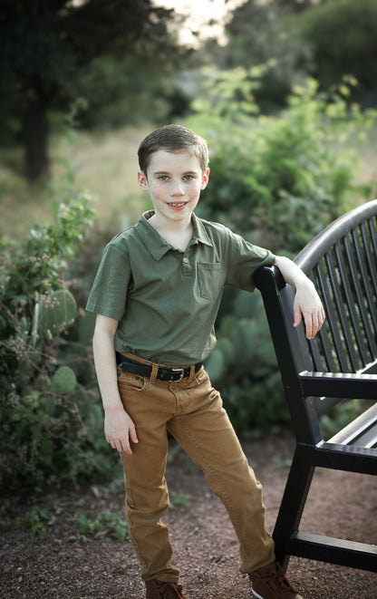 Sage ~ Boy’s Perseverance Polo