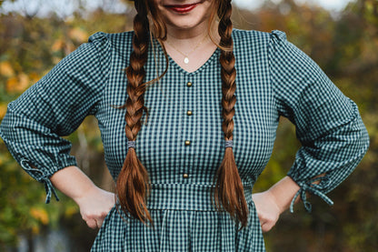 Spruce Gingham ~ Hinterland Dress